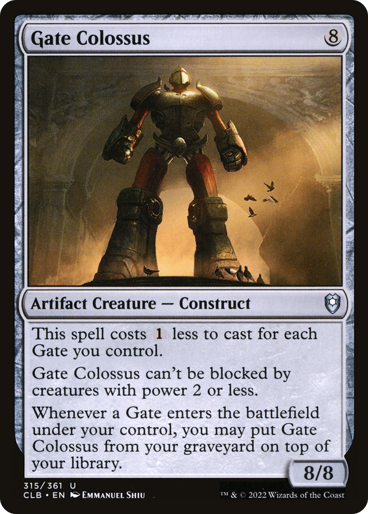Gate Colossus (CLB-315) [Commander Legends: Battle for Baldur's Gate] MTG Single Wizards of the Coast