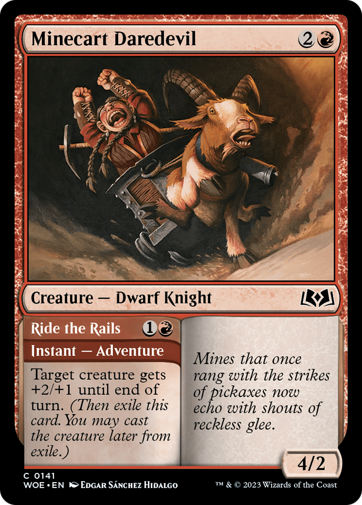 Minecart Daredevil (WOE-141) [Wilds of Eldraine] MTG Single Wizards of the Coast