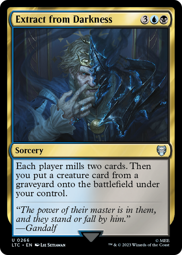 Extract from Darkness (LTC-266) [Tales of Middle-earth Commander] MTG Single Wizards of the Coast