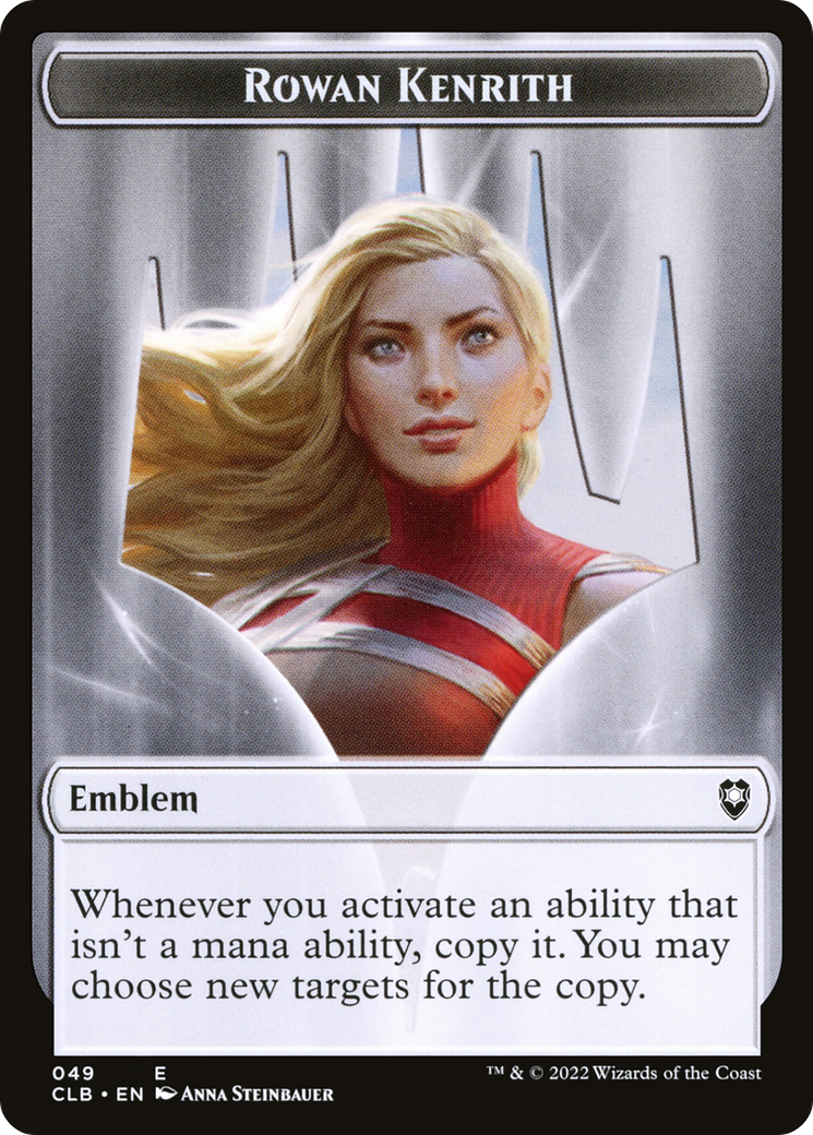 Rowan Kenrith Emblem (TCLB-049) [Tokens] Battle for Baldur's Gate Tokens MTG Single Wizards of the Coast