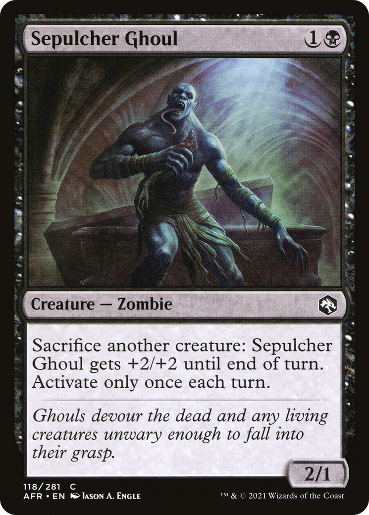 Sepulcher Ghoul (AFR-118) [Adventures in the Forgotten Realms] Foil MTG Single Wizards of the Coast