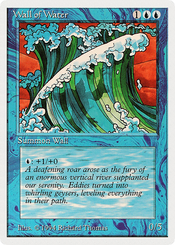 Wall of Water (SUM-091) [Misc] Summer Magic / Edgar MTG Single Wizards of the Coast