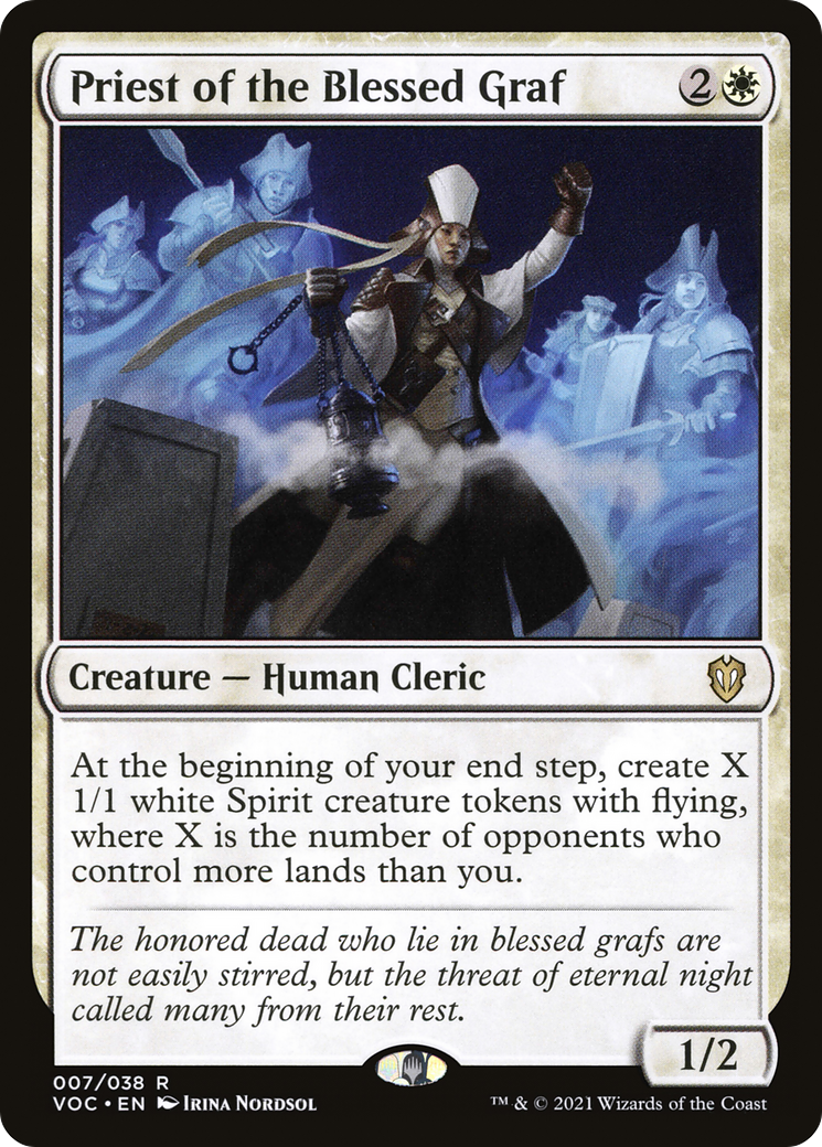 Priest of the Blessed Graf (VOC-007) [Crimson Vow Commander] MTG Single Wizards of the Coast