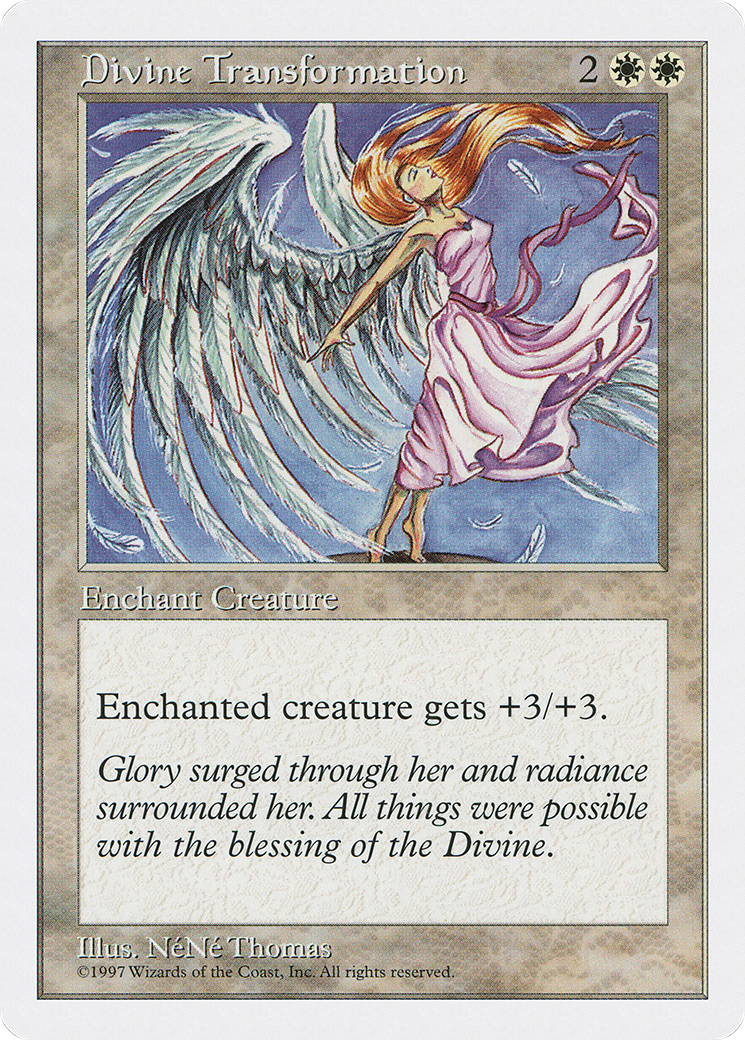 Divine Transformation (5ED-028) [Fifth Edition] MTG Single Wizards of the Coast