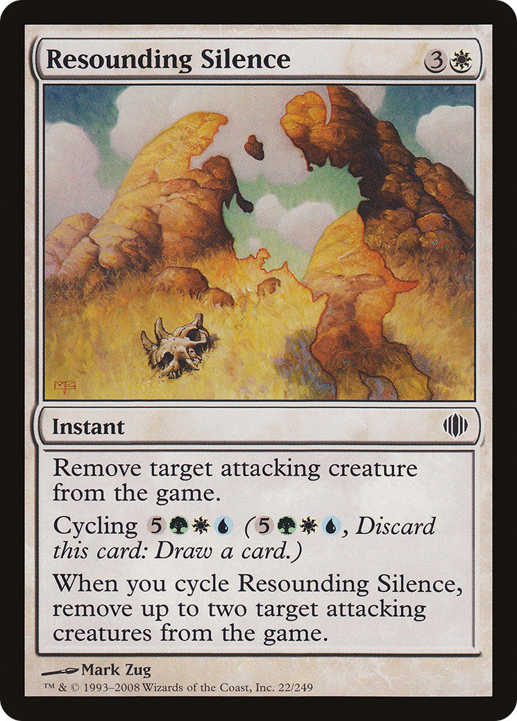 Resounding Silence (ALA-022) [Shards of Alara] Foil MTG Single Wizards of the Coast