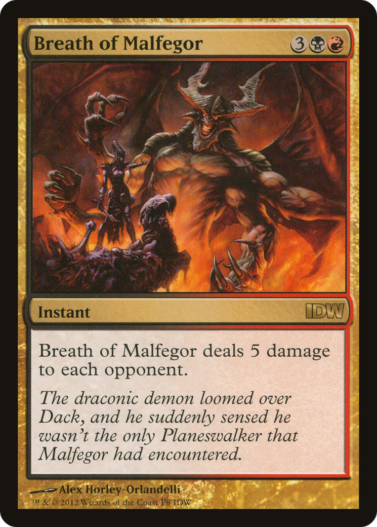 Breath of Malfegor (IDW Comics 2012) (MEDIA-0P8) [Misc] IDW Comics Inserts MTG Single Wizards of the Coast