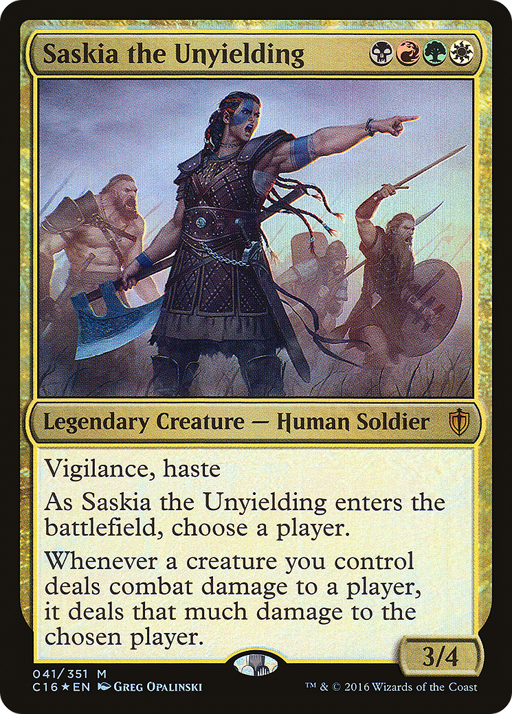 Saskia the Unyielding (C16-041) [Commander 2016] Foil MTG Single Wizards of the Coast