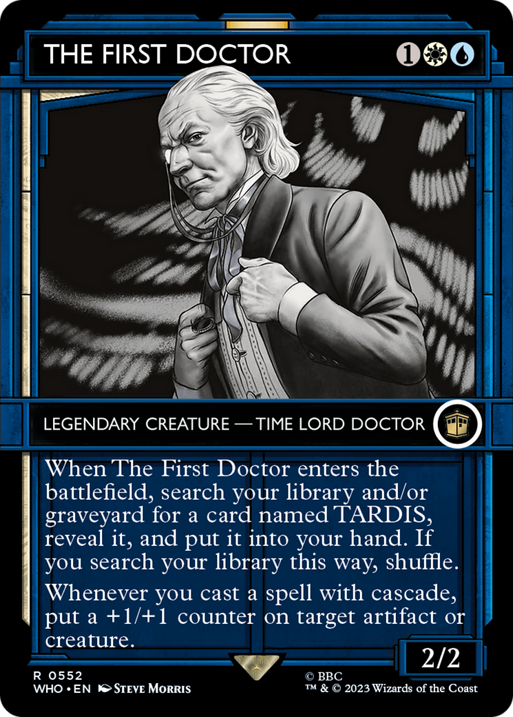 The First Doctor (WHO-552) [Doctor Who] (Showcase) (Borderless) MTG Single Wizards of the Coast