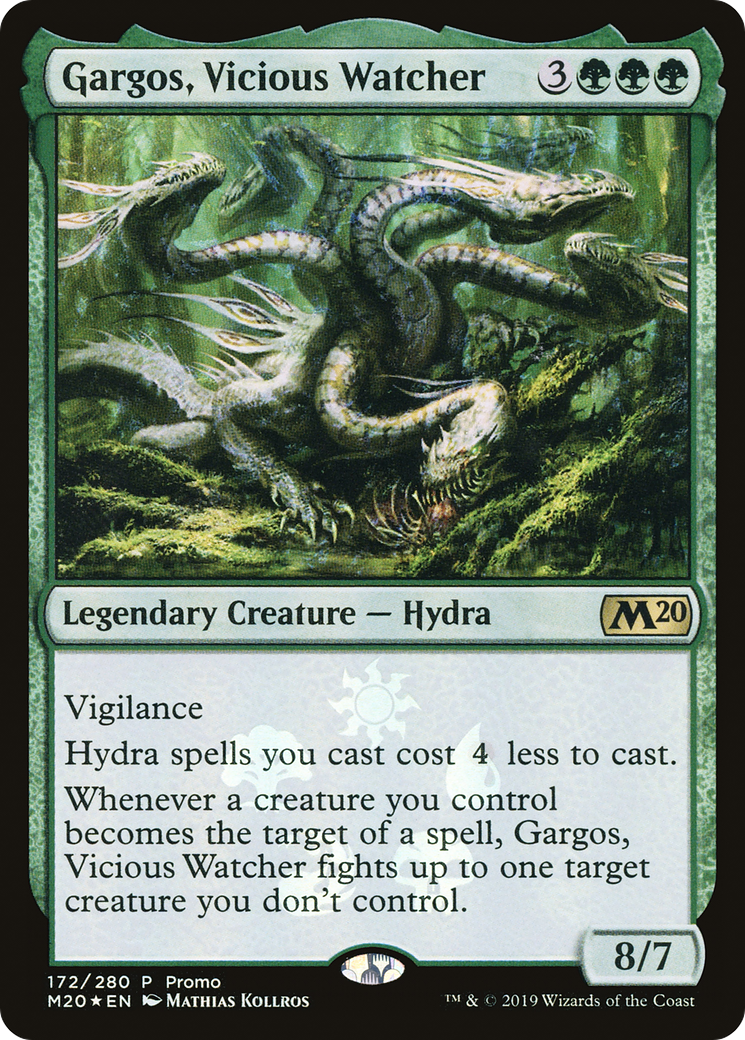 Gargos, Vicious Watcher (MEDIA-172) [Core Set 2020 Promos] Foil MTG Single Wizards of the Coast