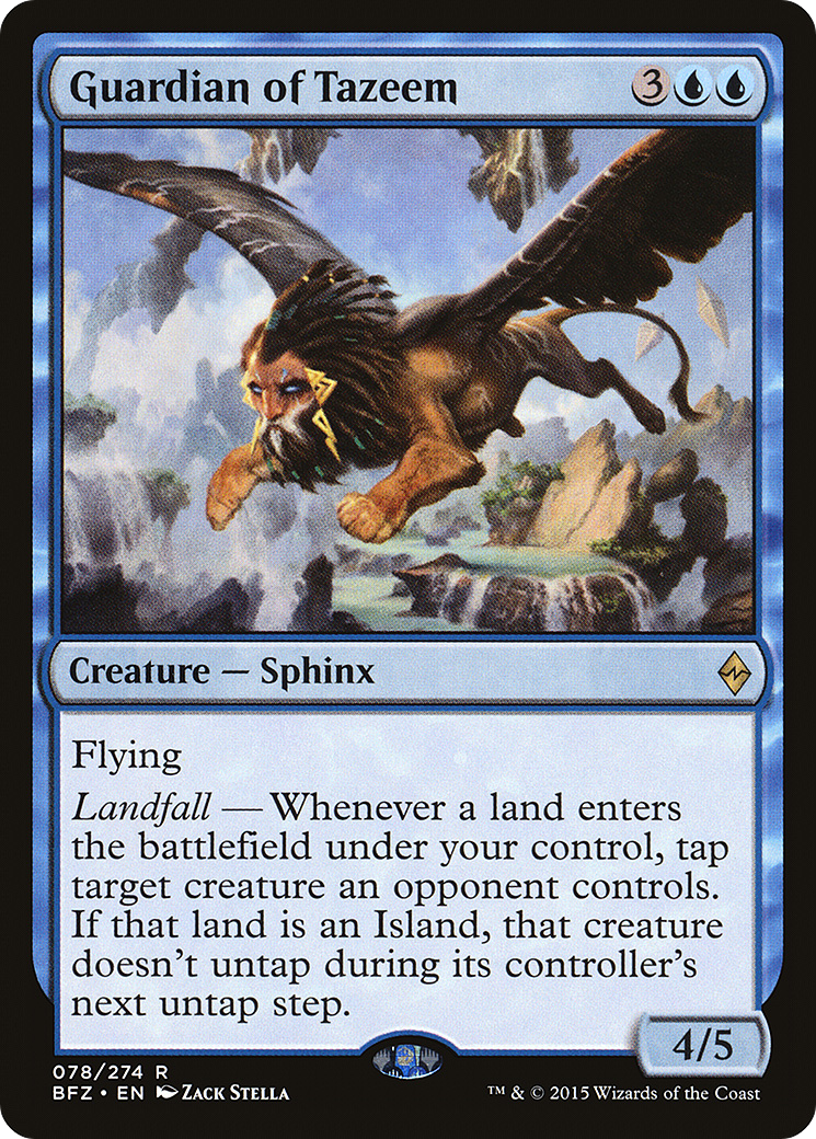 Guardian of Tazeem (BFZ-078) [Battle for Zendikar] MTG Single Wizards of the Coast