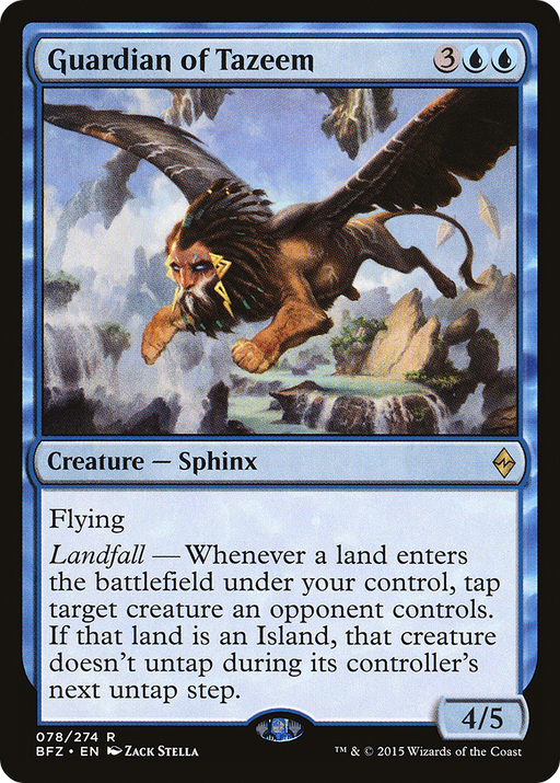 Guardian of Tazeem (BFZ-078) [Battle for Zendikar] MTG Single Wizards of the Coast