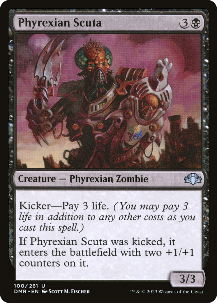 Phyrexian Scuta (DMR-100) [Dominaria Remastered] MTG Single Wizards of the Coast