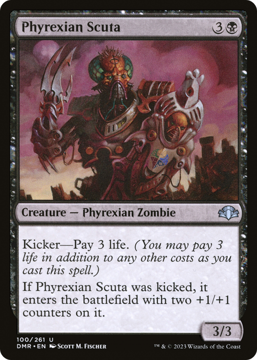 Phyrexian Scuta (DMR-100) [Dominaria Remastered] MTG Single Wizards of the Coast