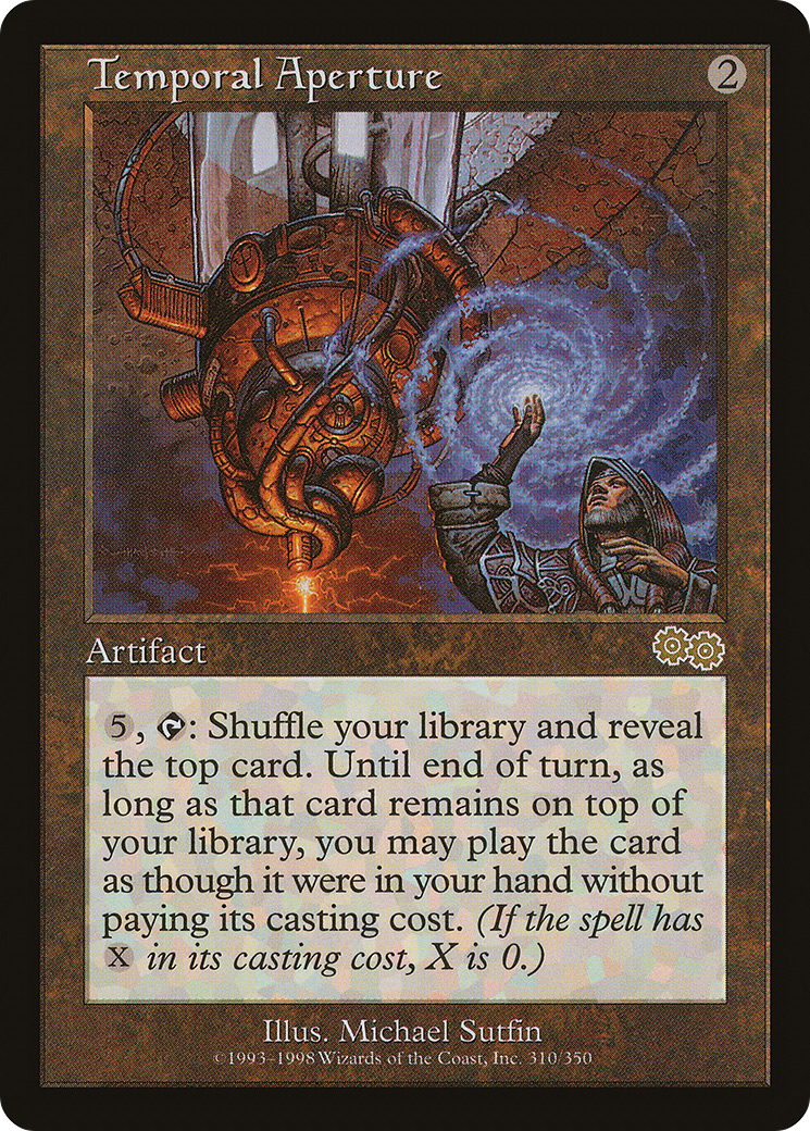 Temporal Aperture (USG-310) [Urza's Saga] MTG Single Wizards of the Coast