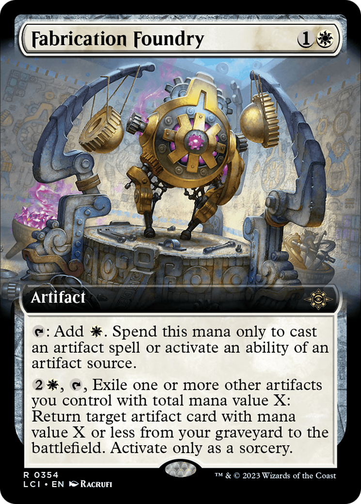 Fabrication Foundry (LCI-354) [The Lost Caverns of Ixalan] (Extended Art) MTG Single Wizards of the Coast