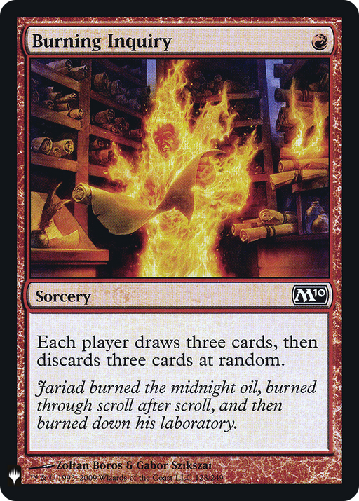 Burning Inquiry (LIST-128) [Mystery Booster] The List MTG Single Wizards of the Coast