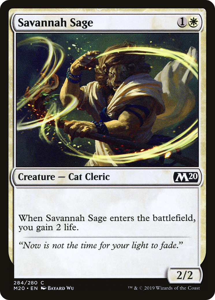 Savannah Sage (M20-284) [Core Set 2020] MTG Single Wizards of the Coast