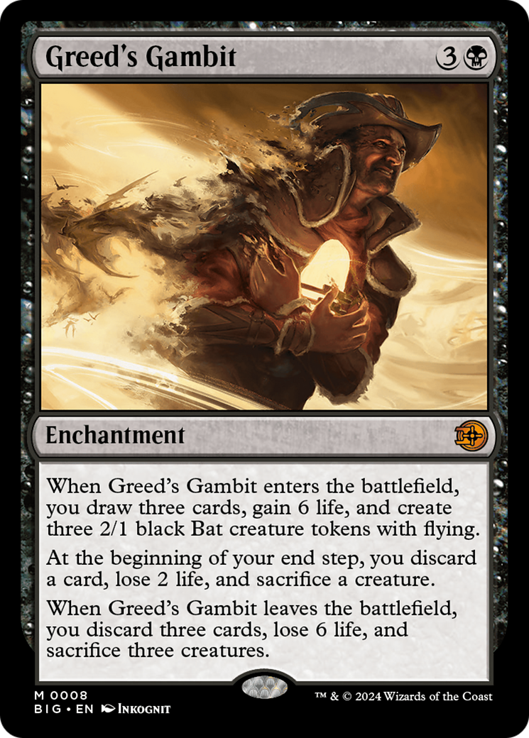 Greed's Gambit (BIG-008) [The Big Score] MTG Single Wizards of the Coast