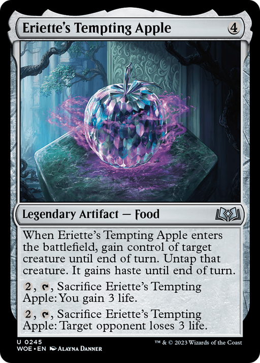 Eriette's Tempting Apple (WOE-245) [Wilds of Eldraine] MTG Single Wizards of the Coast
