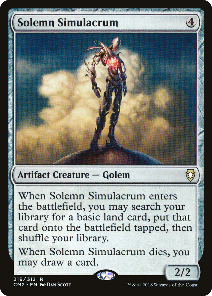 Solemn Simulacrum (219) (CM2-219) [Commander Anthology Volume II] MTG Single Wizards of the Coast