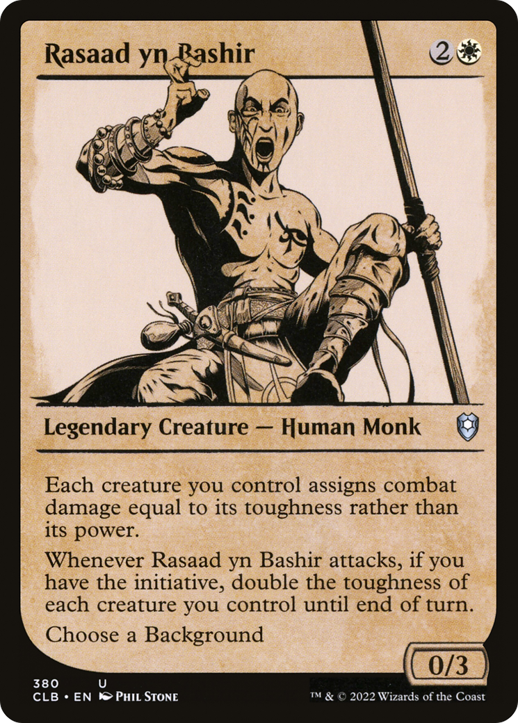 Rasaad yn Bashir (CLB-380) [Commander Legends: Battle for Baldur's Gate] (Showcase) MTG Single Wizards of the Coast