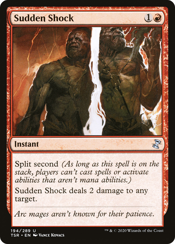 Sudden Shock (TSR-194) [Time Spiral Remastered] Foil MTG Single Wizards of the Coast