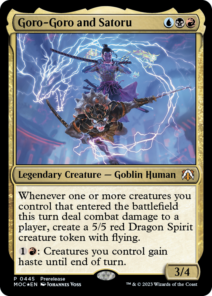 Goro-Goro and Satoru (PRE-445) [March of the Machine Commander] Foil MTG Single Wizards of the Coast