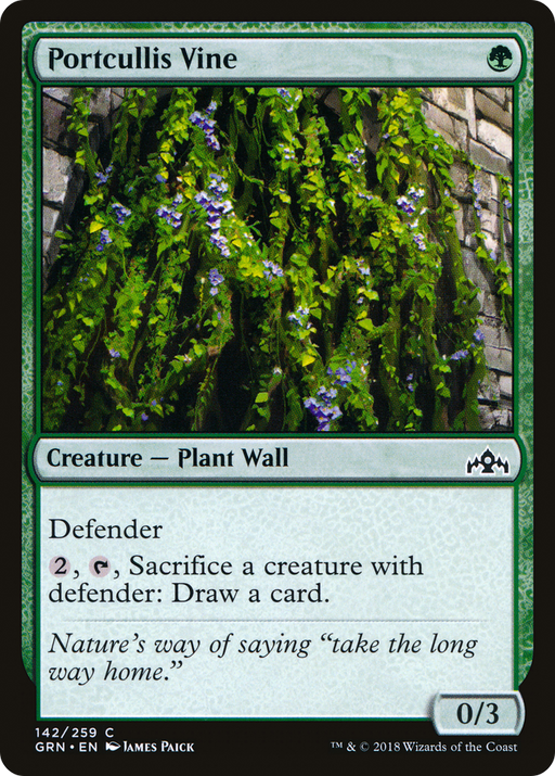 Portcullis Vine (GRN-142) [Guilds of Ravnica] MTG Single Wizards of the Coast