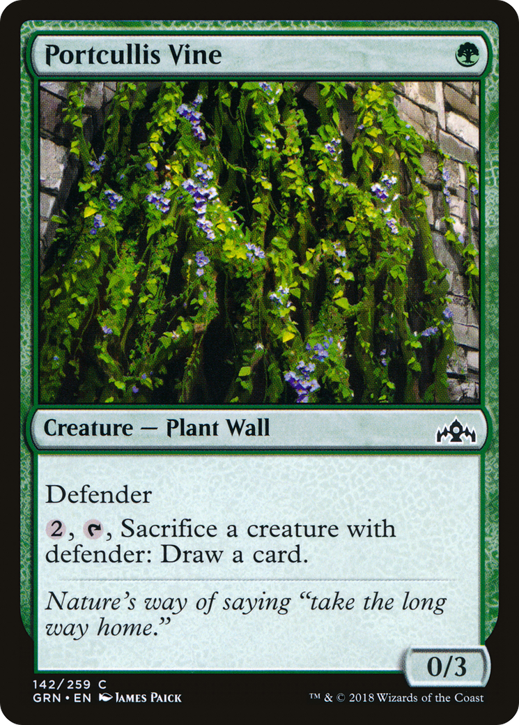 Portcullis Vine (GRN-142) [Guilds of Ravnica] Foil MTG Single Wizards of the Coast