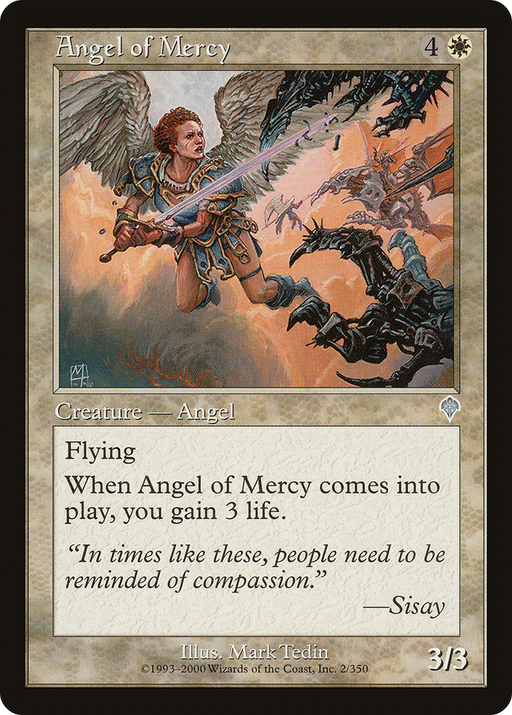 Angel of Mercy (INV-002) [Invasion] MTG Single Wizards of the Coast