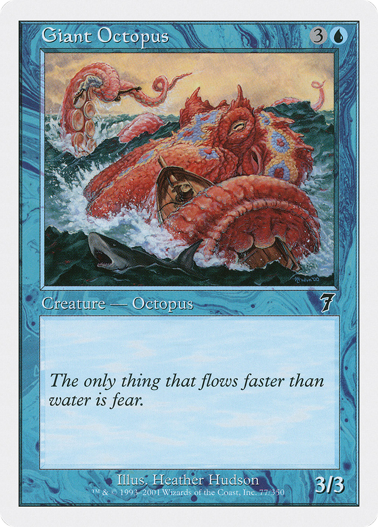 Giant Octopus (7ED-077) [7th Edition] MTG Single Wizards of the Coast