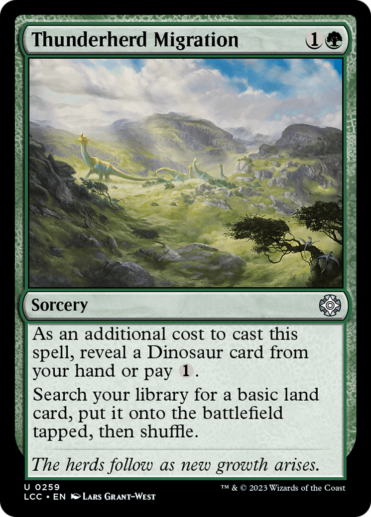 Thunderherd Migration (LCC-259) [The Lost Caverns of Ixalan Commander] MTG Single Wizards of the Coast
