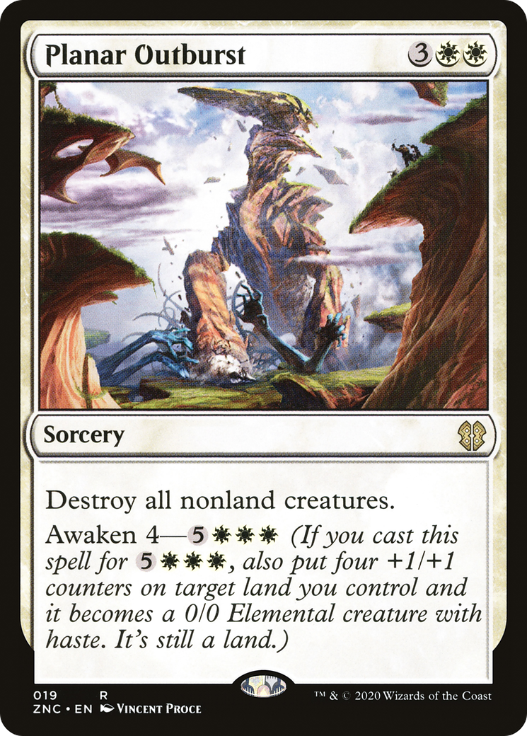 Planar Outburst (ZNC-019) [Zendikar Rising Commander] MTG Single Wizards of the Coast