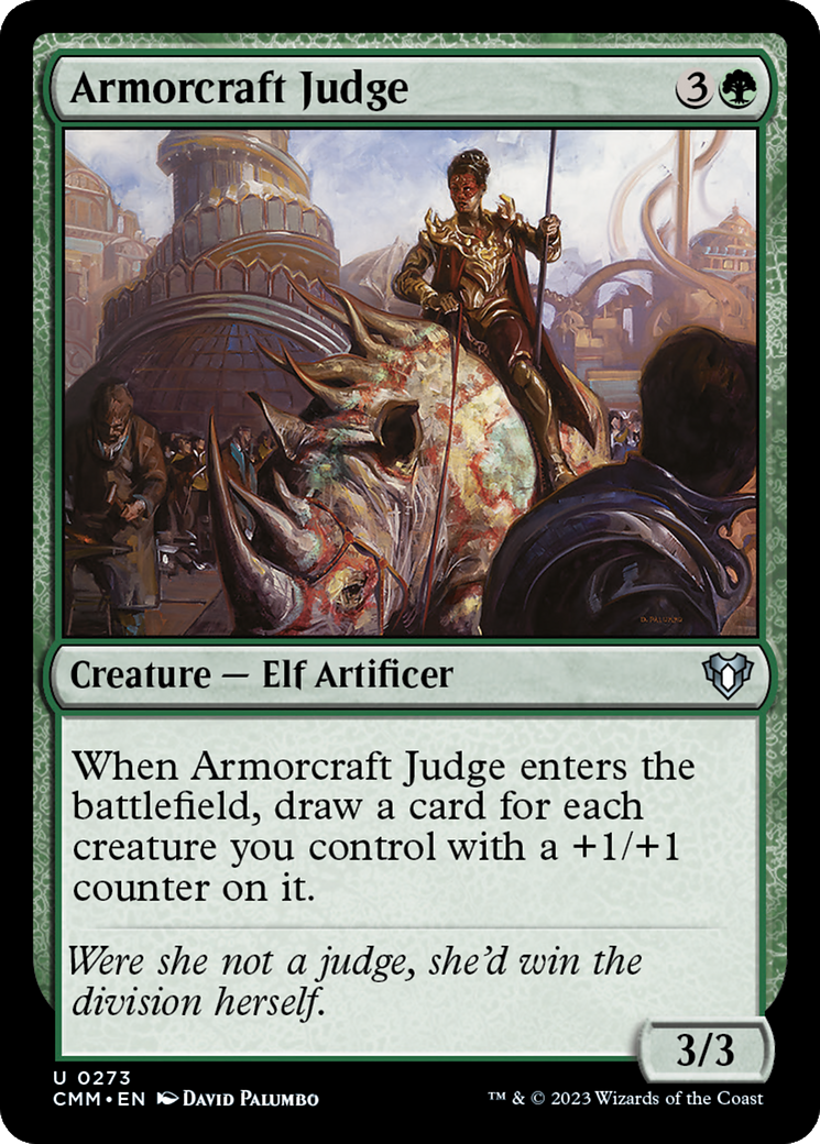Armorcraft Judge (CMM-273) [Commander Masters] Foil MTG Single Wizards of the Coast