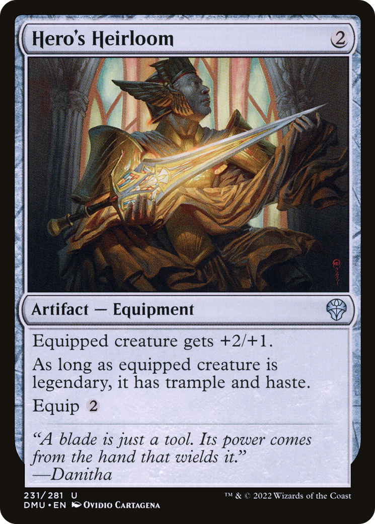 Hero's Heirloom (DMU-231) [Dominaria United] Foil MTG Single Wizards of the Coast