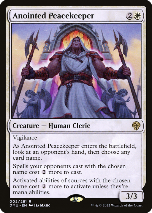Anointed Peacekeeper (DMU-002) [Dominaria United] Foil MTG Single Wizards of the Coast