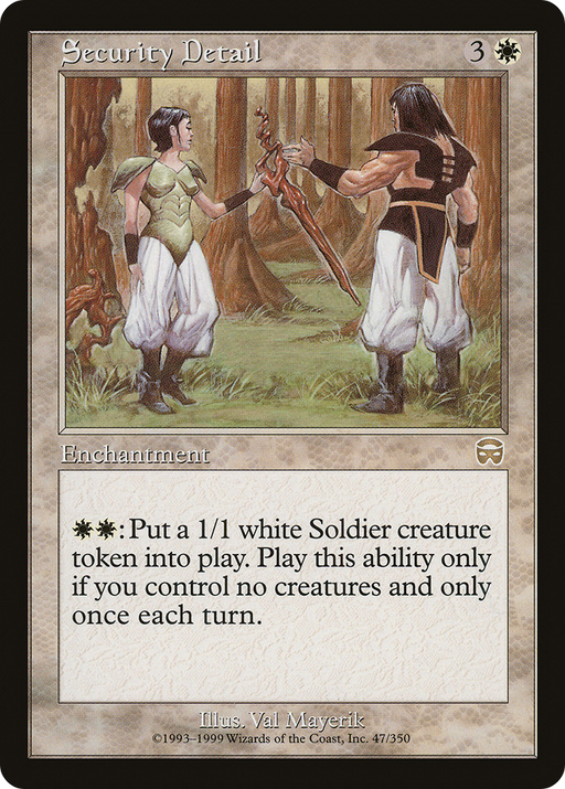 Security Detail (MMQ-047) [Mercadian Masques] MTG Single Wizards of the Coast