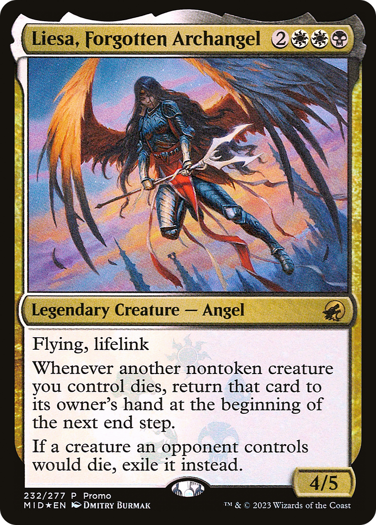 Liesa, Forgotten Archangel (MEDIA-232) [Innistrad: Midnight Hunt Promos] Foil MTG Single Wizards of the Coast