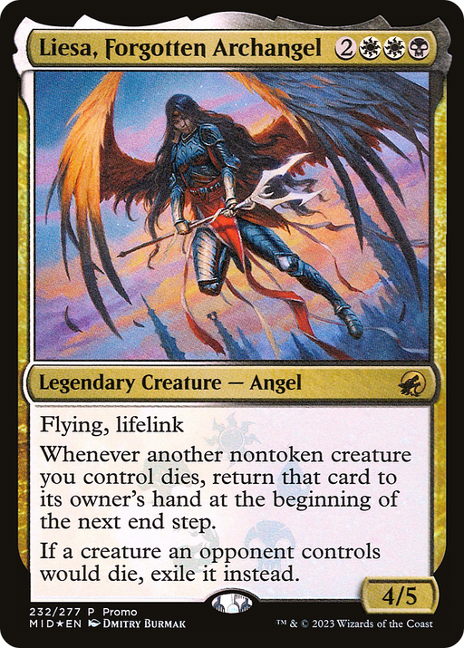 Liesa, Forgotten Archangel (MEDIA-232) [Innistrad: Midnight Hunt Promos] Foil MTG Single Wizards of the Coast