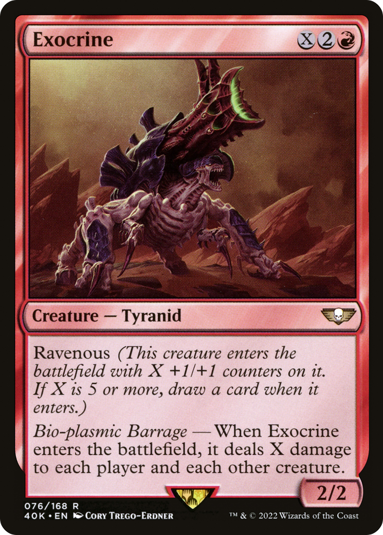 Exocrine (40K-076) [Warhammer 40,000 Commander] MTG Single Wizards of the Coast