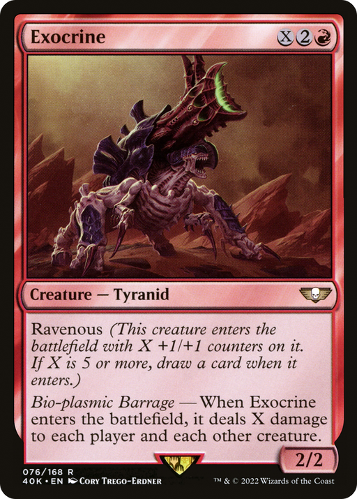 Exocrine (40K-076) [Warhammer 40,000 Commander] MTG Single Wizards of the Coast