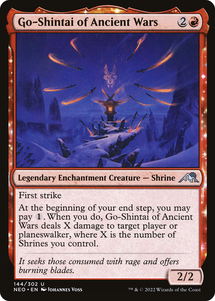 Go-Shintai of Ancient Wars (NEO-144) [Kamigawa: Neon Dynasty] Foil MTG Single Wizards of the Coast