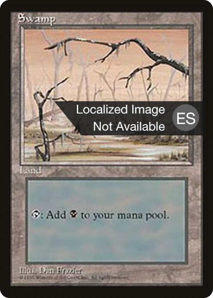 Swamp (4BB-371) [Fourth Edition Foreign Black Border] MTG Single Wizards of the Coast