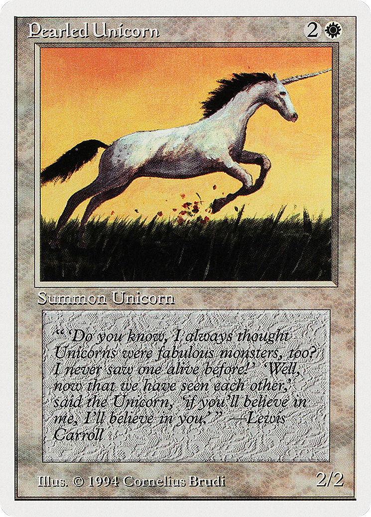 Pearled Unicorn (SUM-030) [Misc] Summer Magic / Edgar MTG Single Wizards of the Coast