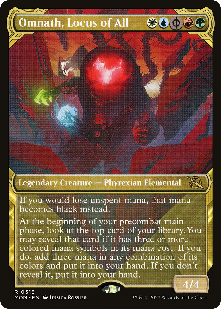 Omnath, Locus of All (MOM-313) [March of the Machine] (Showcase) Foil MTG Single Wizards of the Coast