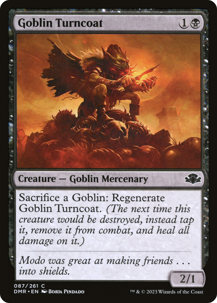 Goblin Turncoat (DMR-087) [Dominaria Remastered] Foil MTG Single Wizards of the Coast