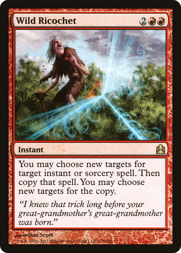 Wild Ricochet (CMD-139) [Commander 2011] MTG Single Wizards of the Coast