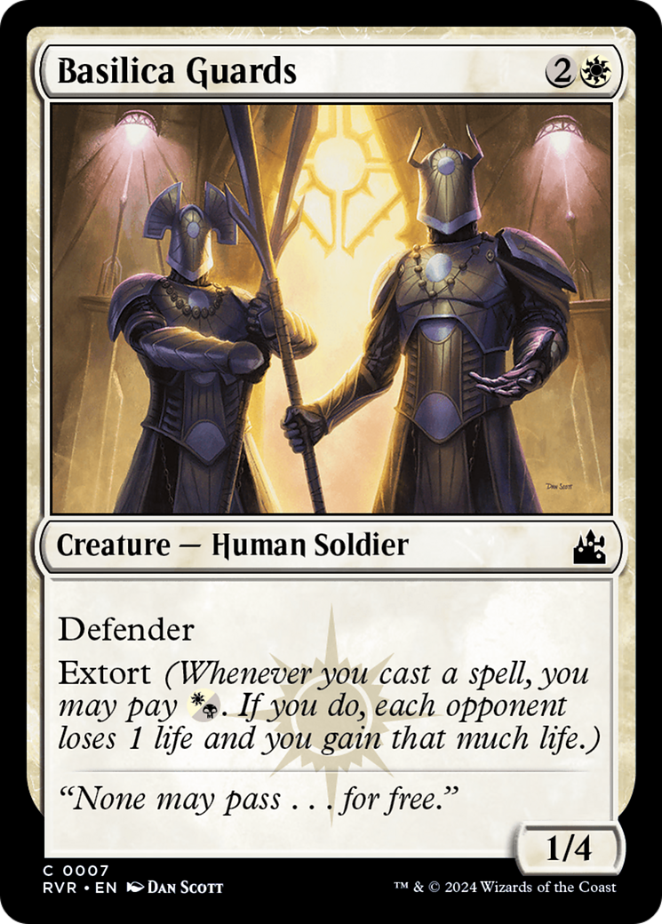 Basilica Guards (RVR-007) [Ravnica Remastered] Foil MTG Single Wizards of the Coast