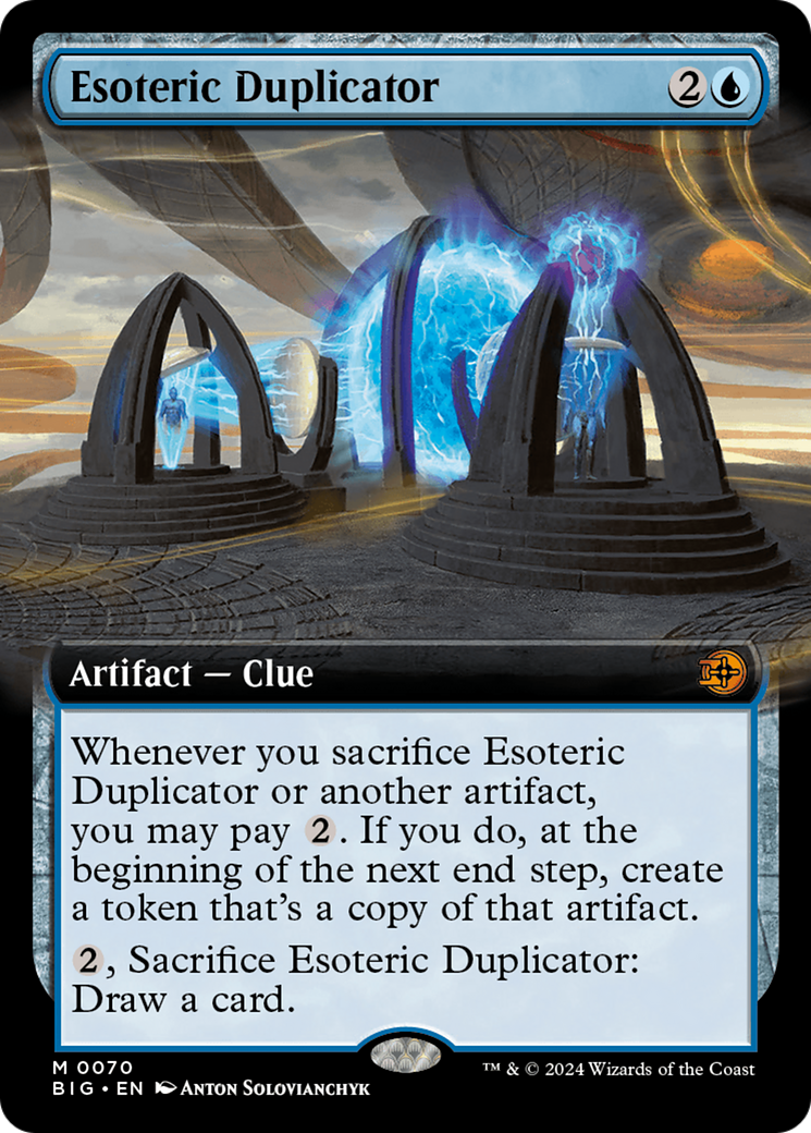 Esoteric Duplicator (BIG-070) [The Big Score] (Extended Art) Foil MTG Single Wizards of the Coast