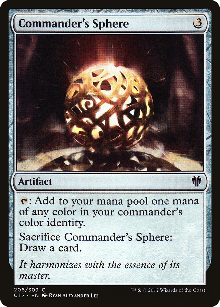 Commander's Sphere (C17-206) [Commander 2017] MTG Single Wizards of the Coast